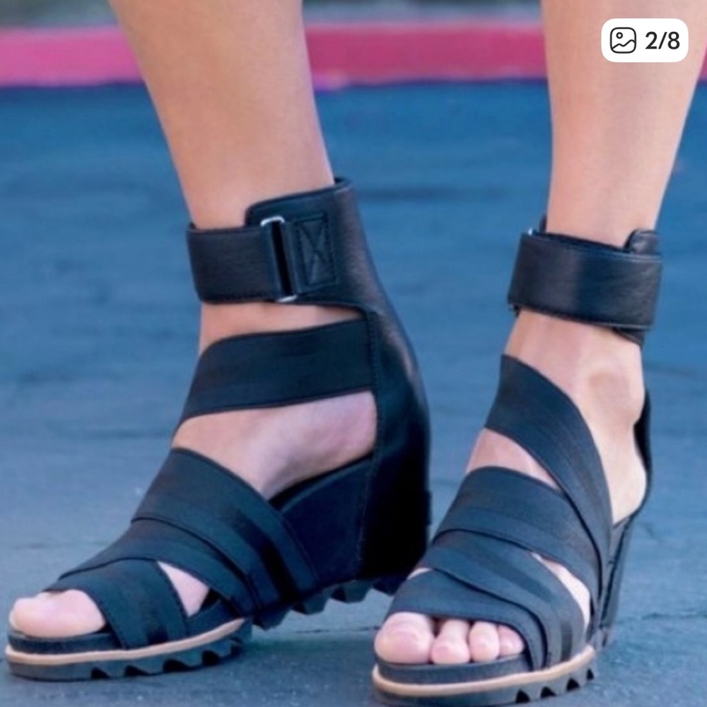 Sorel Black Women's Sandals